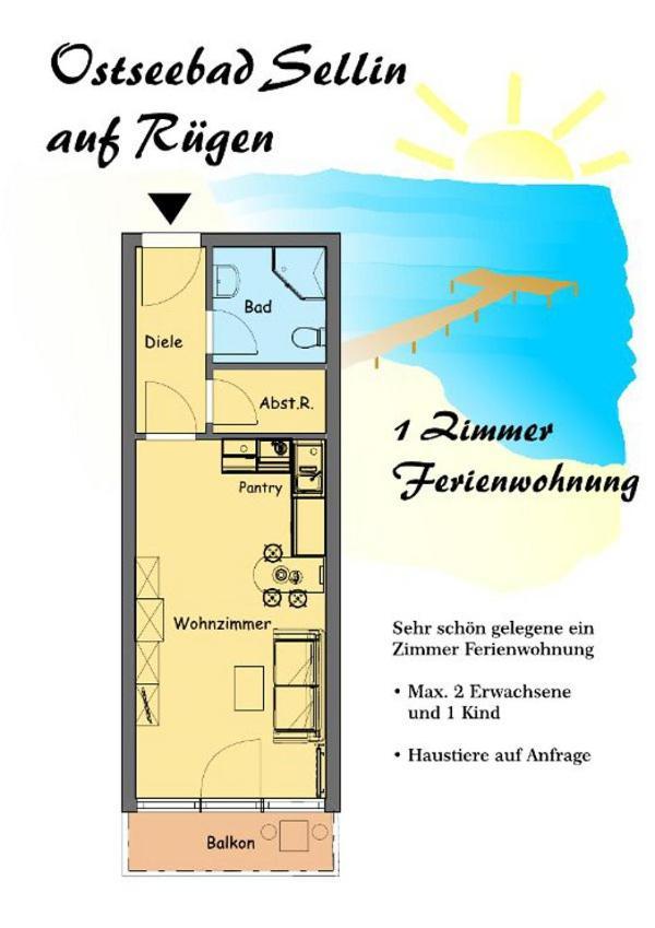 Ostseebad Sellin Auf Ruegen Apartment Im Haus Baltic 1 Og Zewnętrze zdjęcie